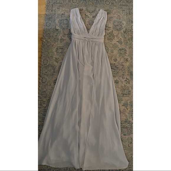 Lulus- light grey dress - Picture 4 of 5